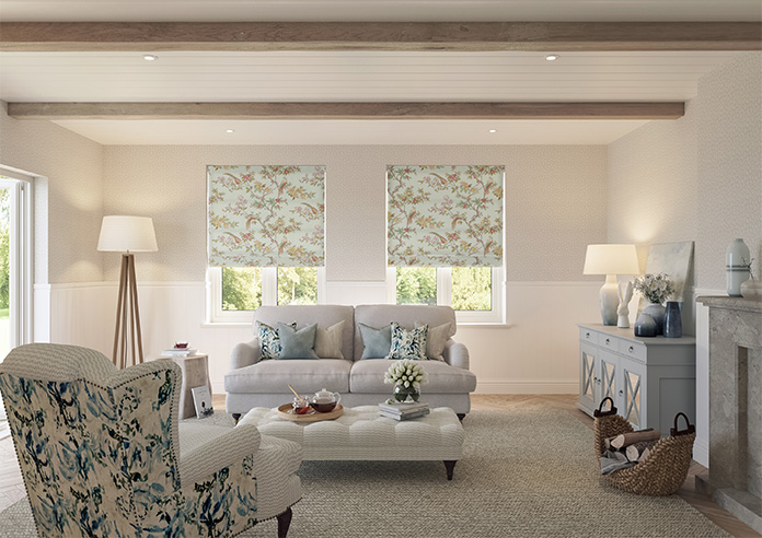 Orientalis, Duck Egg - Roman Blind - Image 8